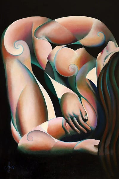 Roundism - 07-08-22 by Corné Akkers acrylic art print