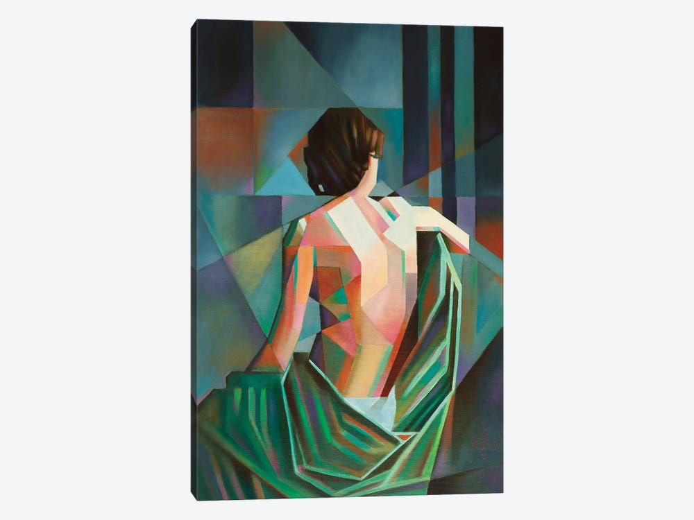 Homage To Eugène Durieu's Seated Female Nude by Corné Akkers 1-piece Canvas Art