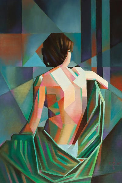 Art Deco: Homage To Eugène Durieu's Seated Female Nude by Corné Akkers