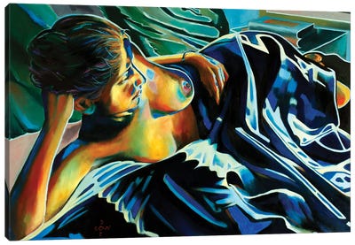 Blue Velvet Canvas Art Print - Corné Akkers