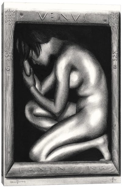 Venus Lamenting Canvas Art Print - Corné Akkers