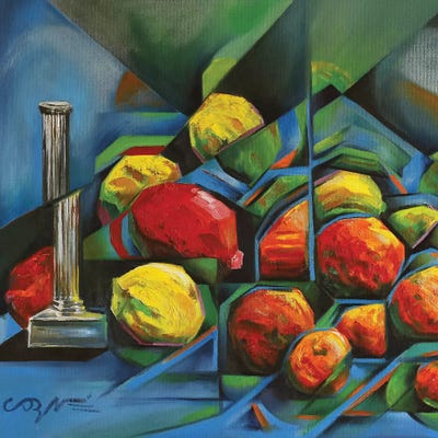 Abstract Fruits by Corné Akkers canvas print