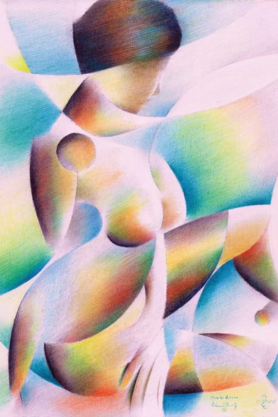 Roundism V by Corné Akkers canvas print