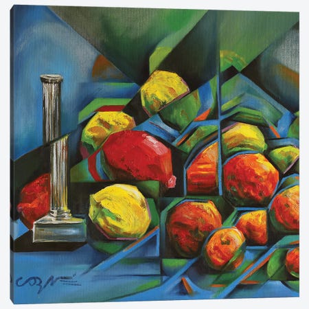 Abstract Fruits Canvas Print #CAK2} by Corné Akkers Canvas Art Print