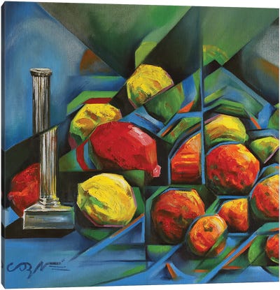 Abstract Fruits Canvas Art Print