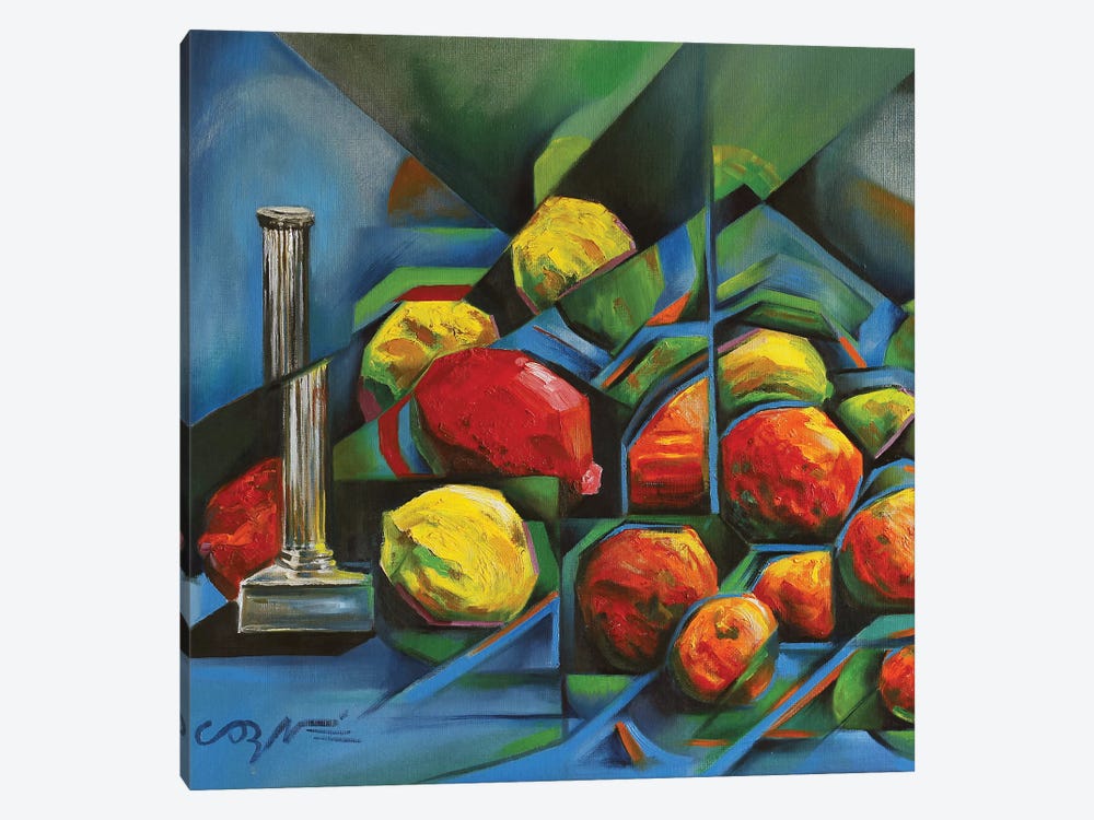 Abstract Fruits 1-piece Canvas Art Print