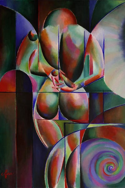 Kaleidoscopic Figures: Roundism VII by Corné Akkers