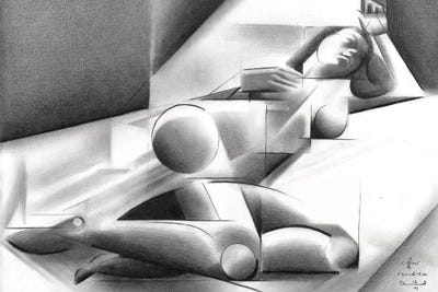 Roundism X by Corné Akkers acrylic art print