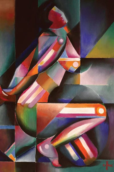 Roundism XIII by Corné Akkers acrylic art print