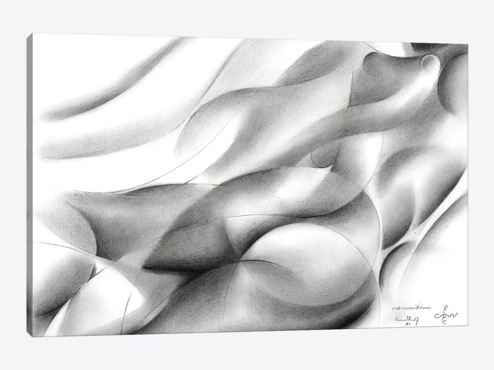 Roundism XIV by Corné Akkers 1-piece Canvas Print