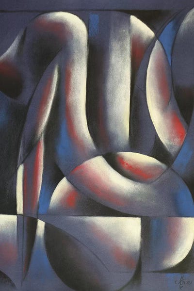 Roundism XV by Corné Akkers art print