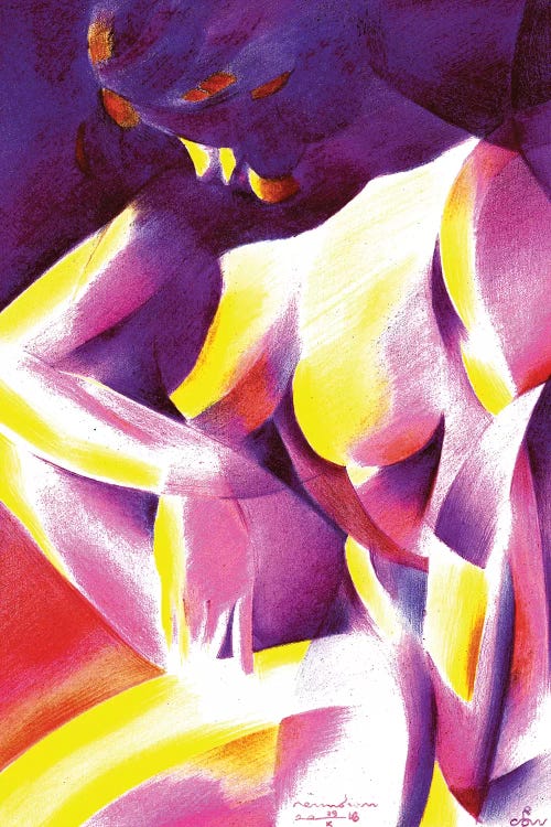 Roundism XVI by Corné Akkers canvas print