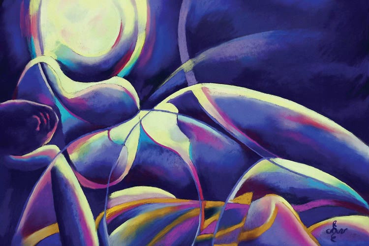 Roundism XVII by Corné Akkers canvas print