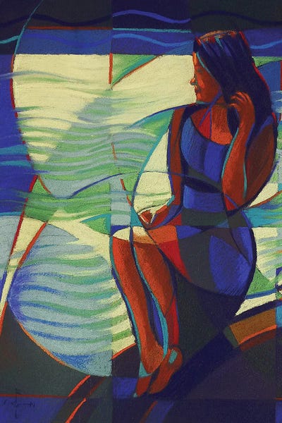 Carthaginian Woman Waiting For Her Sea Hero's Return by Corné Akkers acrylic art print