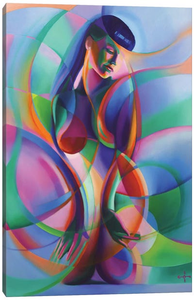The Return Of Bettie Page Canvas Art Print - Abstract Figures Art
