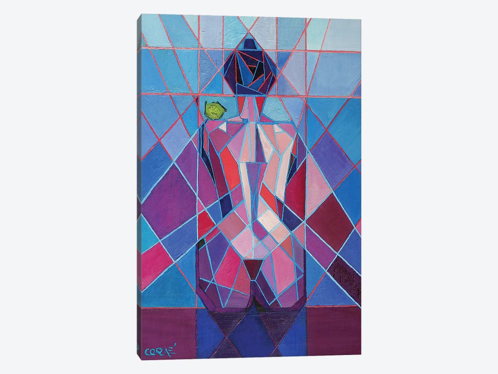 Cubistic Nude IX by Corné Akkers 1-piece Canvas Wall Art