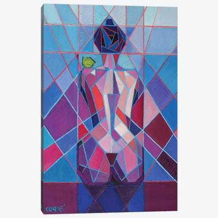 Cubistic Nude IX Canvas Print #CAK53} by Corné Akkers Canvas Artwork