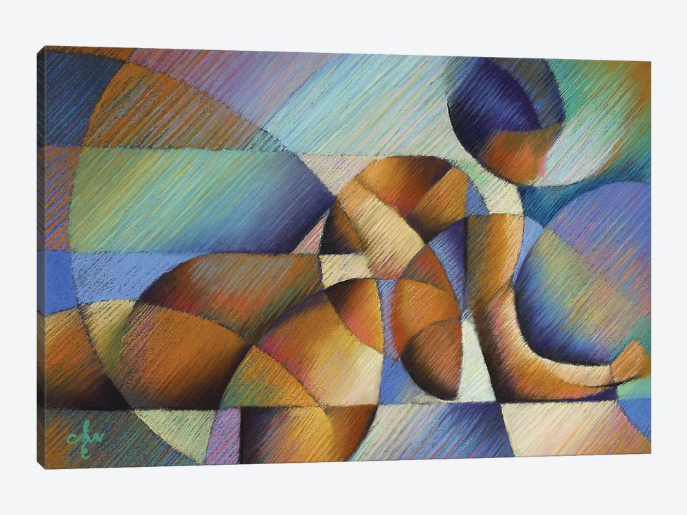Roundism XX by Corné Akkers 1-piece Canvas Art Print