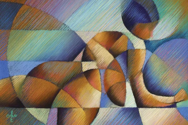 Abstract Figures: Roundism XX by Corné Akkers