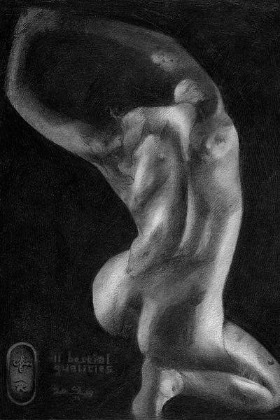 11 Bestial Qualities by Corné Akkers acrylic art print