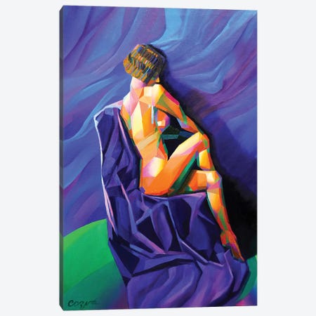 Cubistic Nude I Canvas Print #CAK6} by Corné Akkers Canvas Art