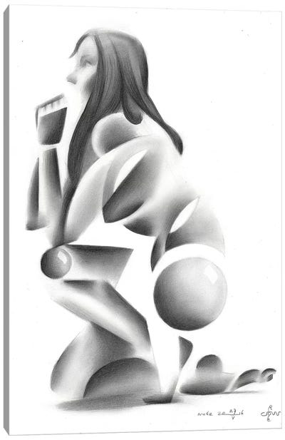 Nude VIII Canvas Art Print - Corné Akkers