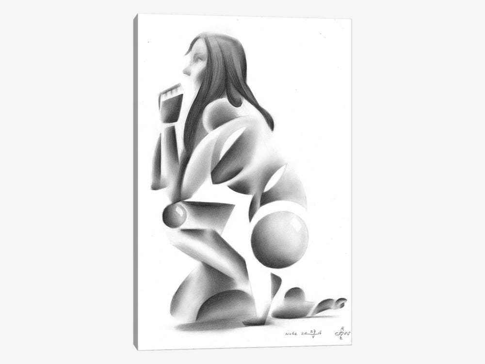 Nude VIII by Corné Akkers 1-piece Canvas Print