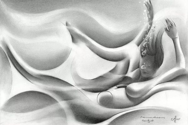 Black & White Drawings & Illustrations: Roundism XXII by Corné Akkers