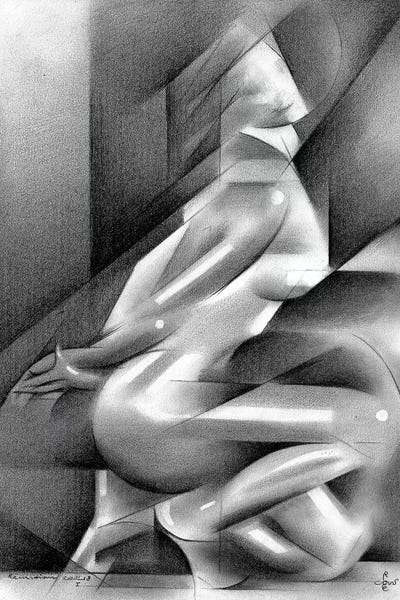 Roundism XXIII by Corné Akkers acrylic art print