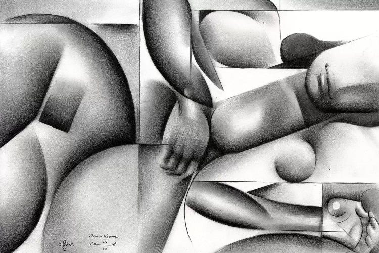 Roundism XXV by Corné Akkers wall art