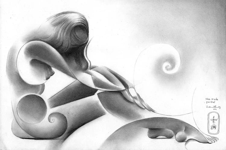 The Nude Portal by Corné Akkers wall art