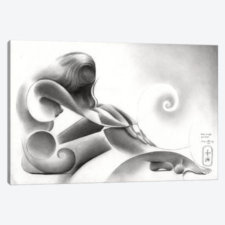 The Nude Portal Canvas Print #CAK84} by Corné Akkers Canvas Art