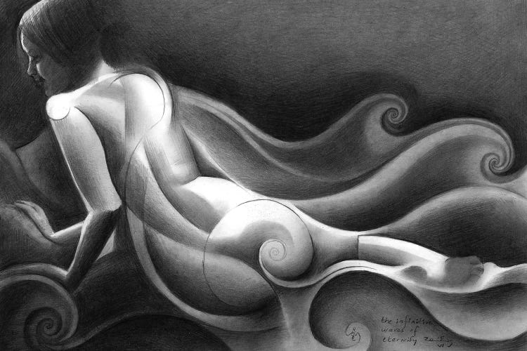The Infinitave Waves Of Eternity by Corné Akkers wall art