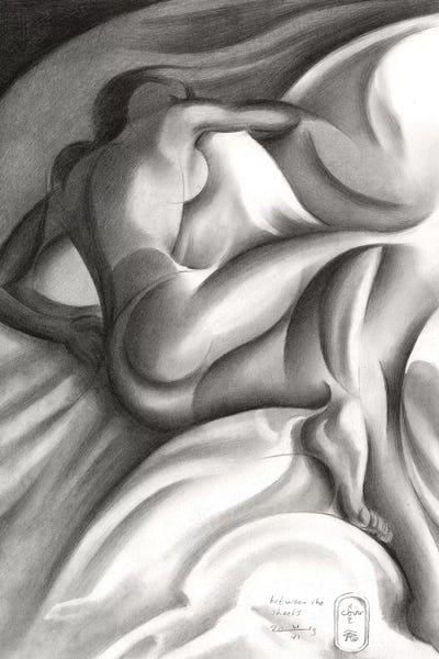 Between The Sheets by Corné Akkers acrylic art print