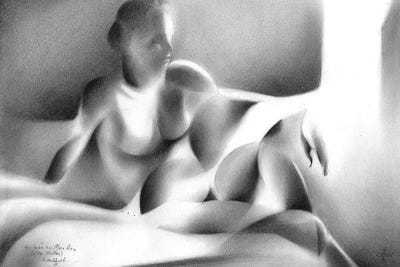 Tribute To Man Ray (Lee Miller) by Corné Akkers acrylic art print