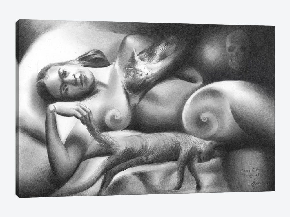 Frida Kahlo by Corné Akkers 1-piece Canvas Print