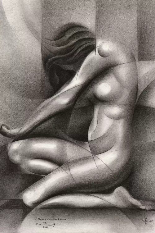 Roundism XIX by Corné Akkers wall art