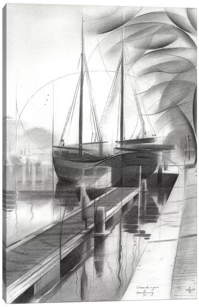 Vlaardingen Canvas Art Print - Dock & Pier Art