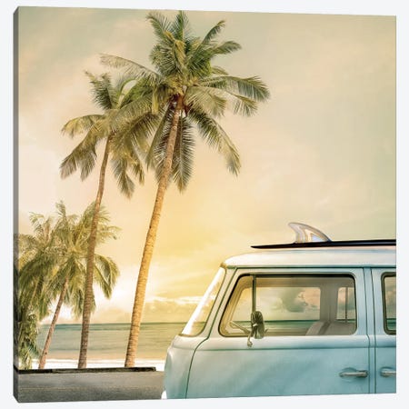 Day of Surfing Canvas Print #CAL102} by Mike Calascibetta Canvas Artwork