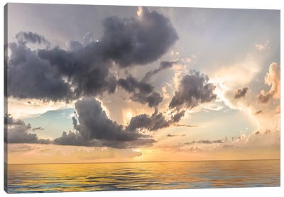 Heavenly Sunset Canvas Art Print - Mike Calascibetta