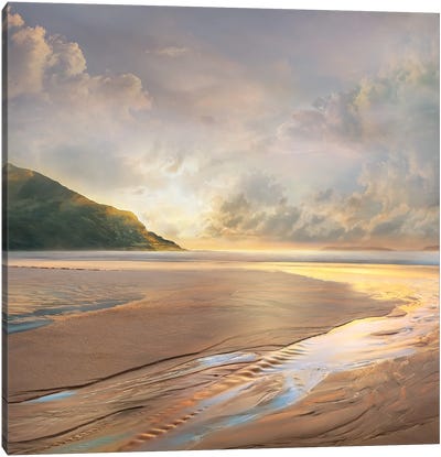 At Low Tide Canvas Art Print - Rocky Beach Art