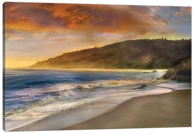 Malibu Sun Canvas Art Print - Coastal Art