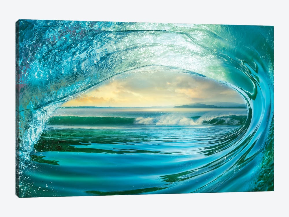 Big Wave by Mike Calascibetta 1-piece Canvas Art Print