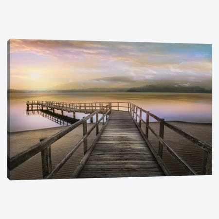 Morning on the Lake Canvas Print #CAL69} by Mike Calascibetta Canvas Artwork