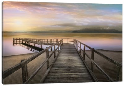 Morning on the Lake Canvas Art Print - Mike Calascibetta