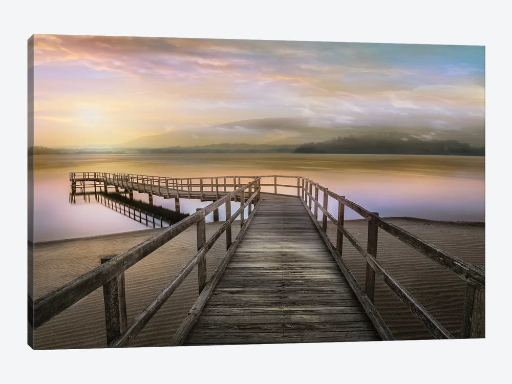 Morning on the Lake by Mike Calascibetta 1-piece Canvas Art