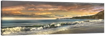 Warm Sunset Canvas Art Print - Ocean Art
