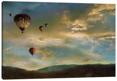 Sunset Rendezvous Canvas Art Print - By Air
