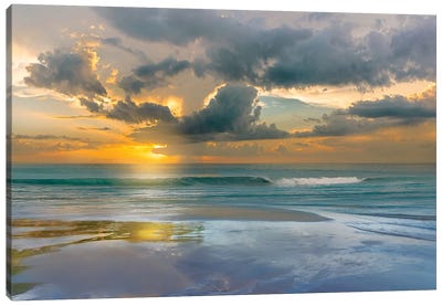 Tides and Sunsets Canvas Art Print - Beach Sunrise & Sunset Art