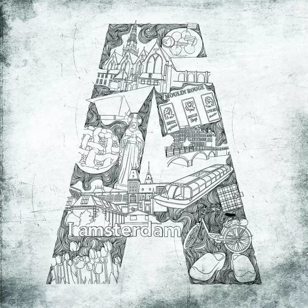 The Letter A: Amsterdam by 5by5collective